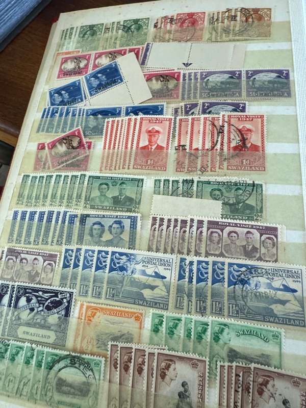 Britain and Swaziland stamps