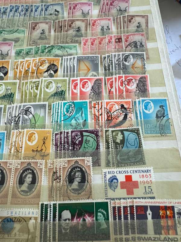Britain and Swaziland stamps