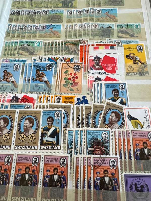 Britain and Swaziland stamps
