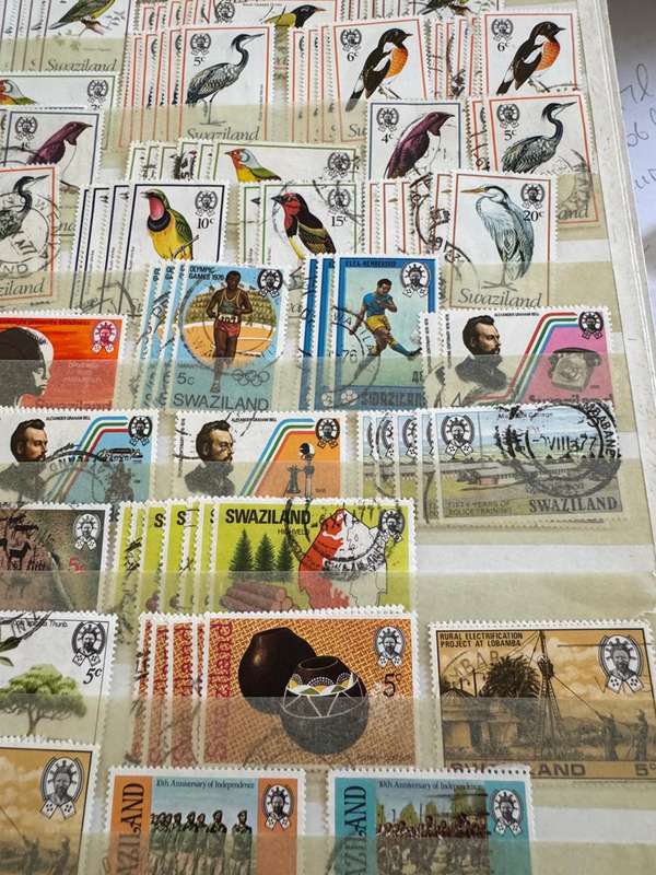 Britain and Swaziland stamps