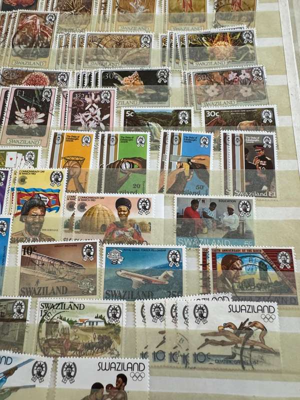 Britain and Swaziland stamps