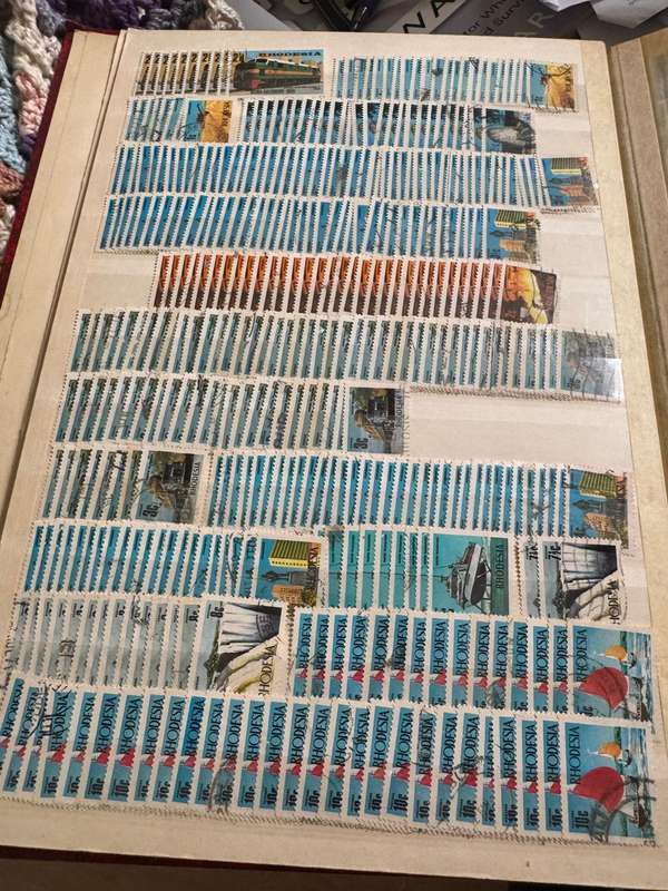 Rhodesis, Sudan, Guinea, Tanzania used stamps