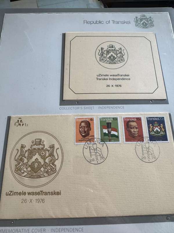 Transkei  Stamp and First Day cover album