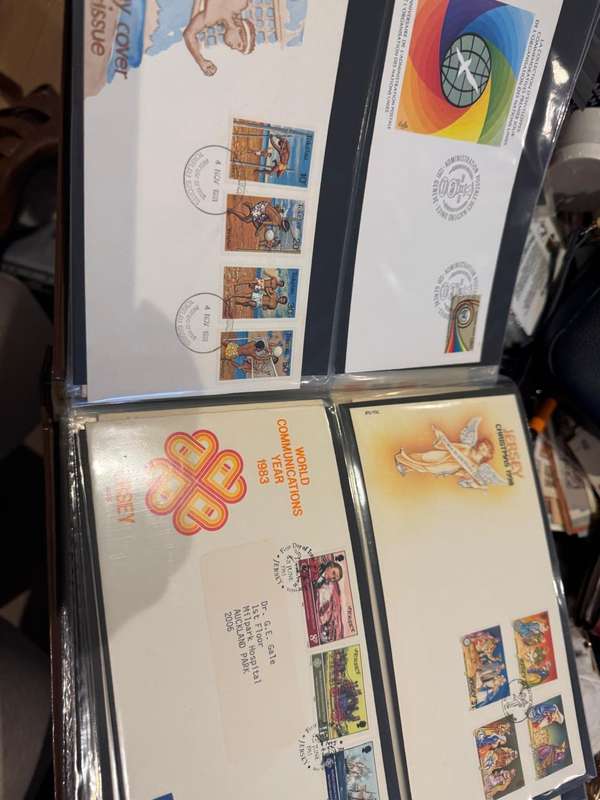 60 page First Day cover holder full of material from all over the world