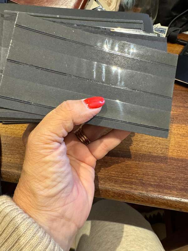 Stamp card mounts x 55