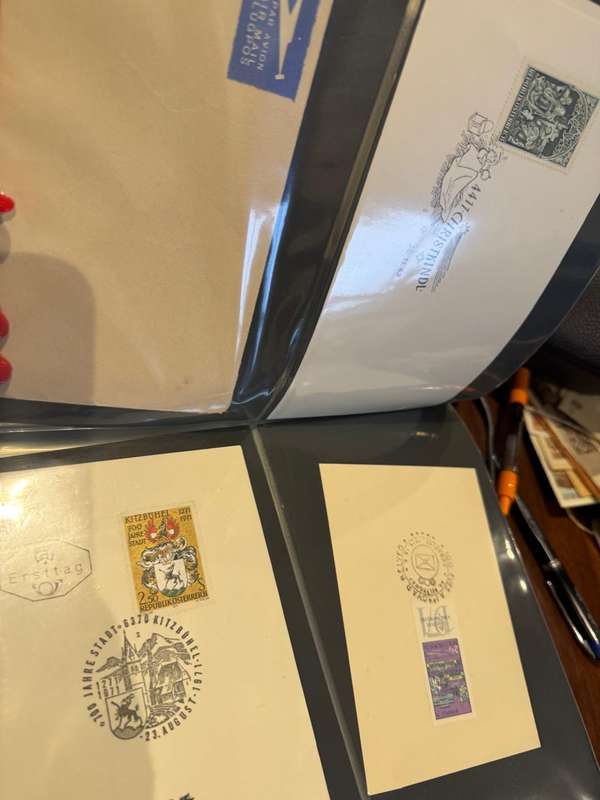 60 page First Day cover holder full of material from all over the world
