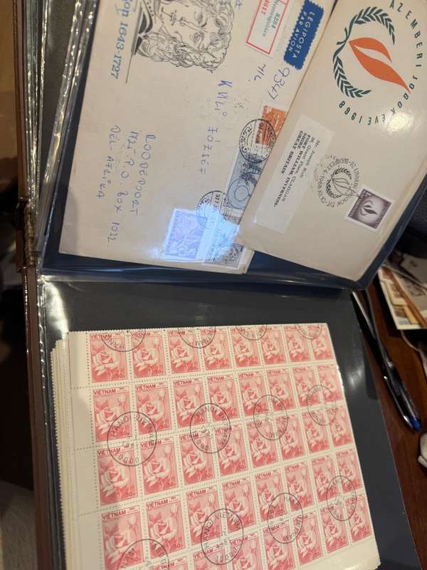 60 page First Day cover holder full of material from all over the world