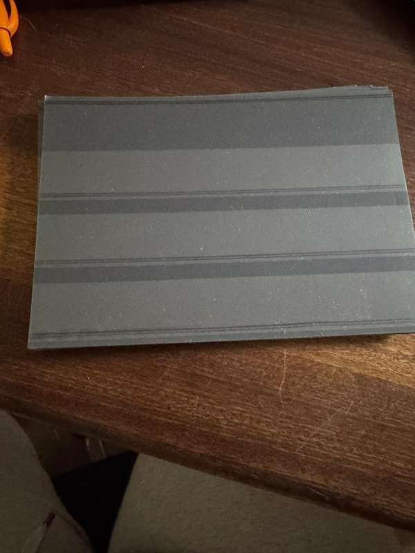 Stamp Cards with protective film on each card