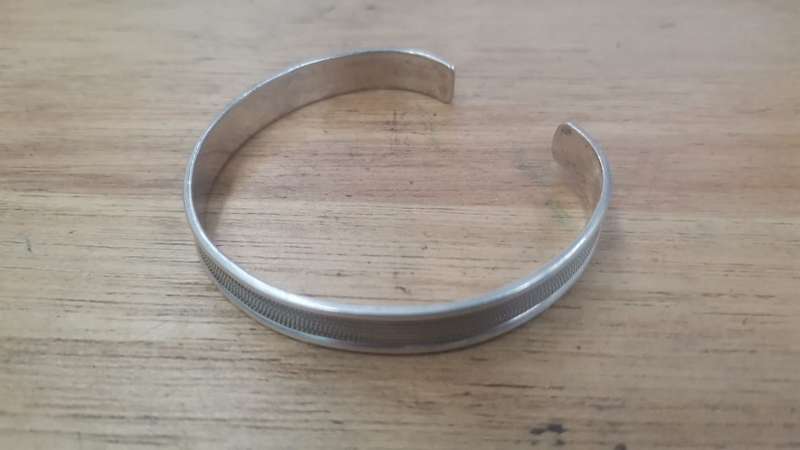 Patterned Silver Cuff