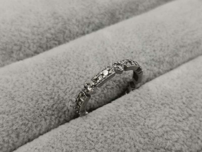 925Silver: Eternity Ring - Multiple CZ - Size O