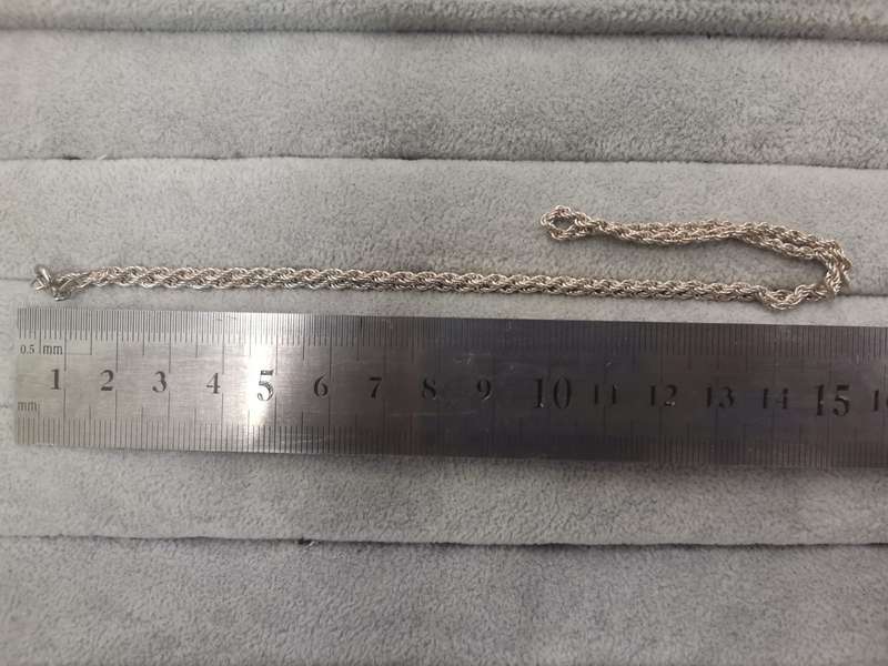 925Silver: Rope Chain - Length 44cm Width 2mm