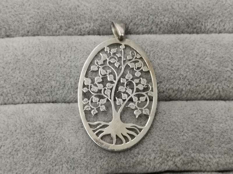 925Silver: Tree of Life Pendant - Size 40x27mm