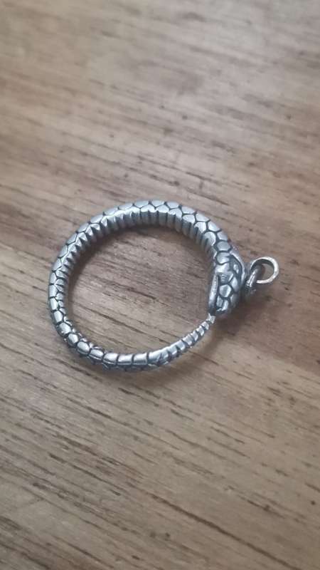 Silver Snake Pendant