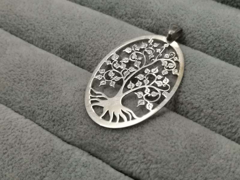 925Silver: Tree of Life Pendant - Size 40x27mm
