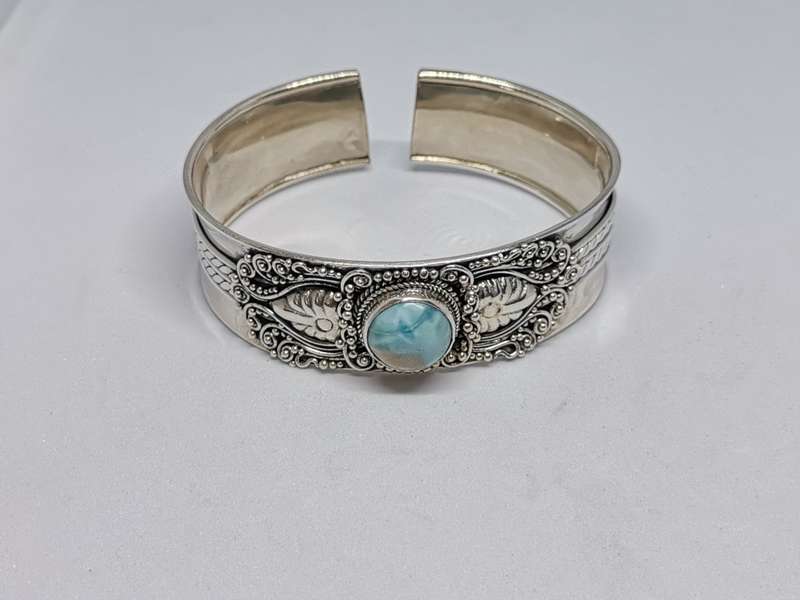 Stunning Bhoho Larimar Cuff