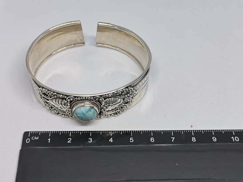 Stunning Bhoho Larimar Cuff