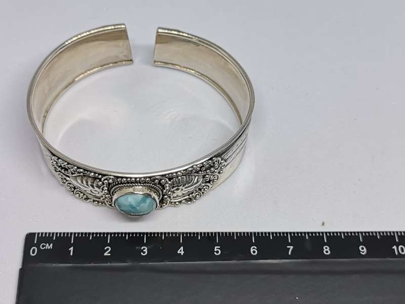 Stunning Bhoho Larimar Cuff