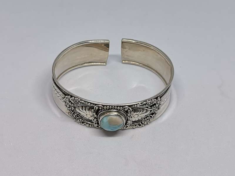 Stunning Bhoho Larimar Cuff