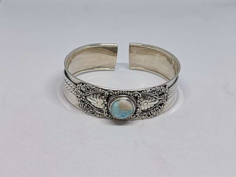 Stunning Bhoho Larimar Cuff