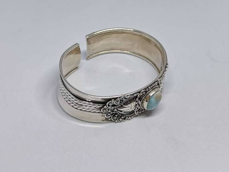 Stunning Bhoho Larimar Cuff
