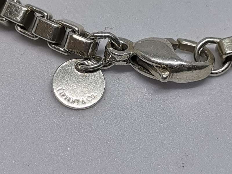 Bulky Silver Tiffany & Co Box Chain Bracelet