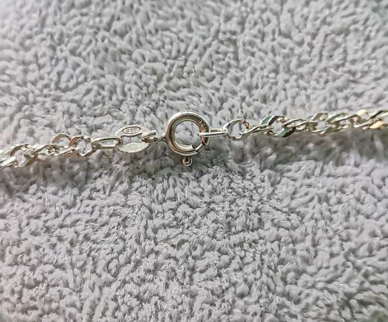 Exquisite Silver Twisted Singapore Chain