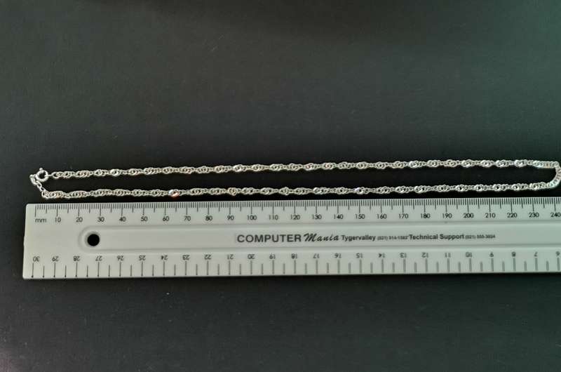 Exquisite Silver Twisted Singapore Chain