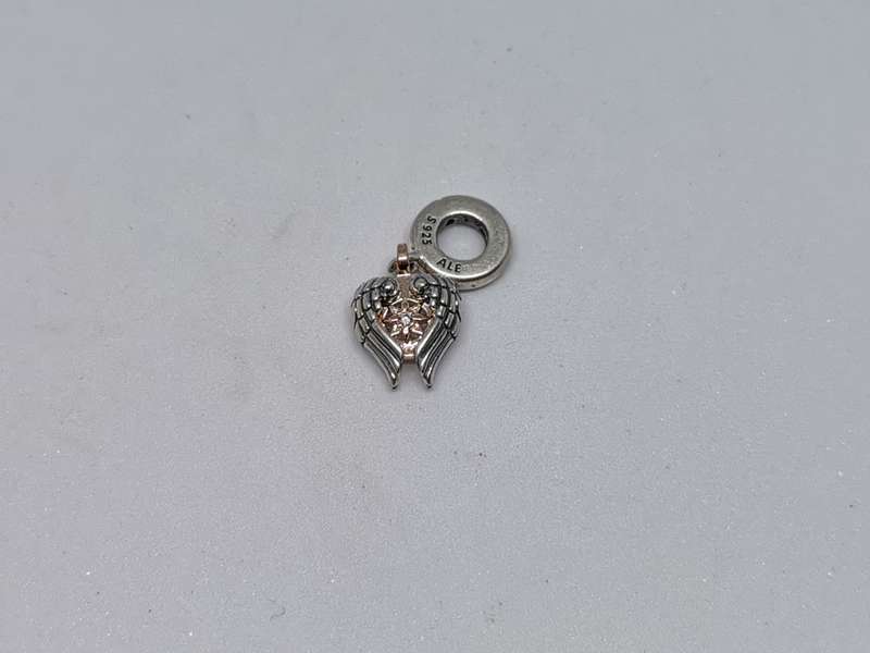 Pandora Rose Gold Plated Movable Wings Heart Charm