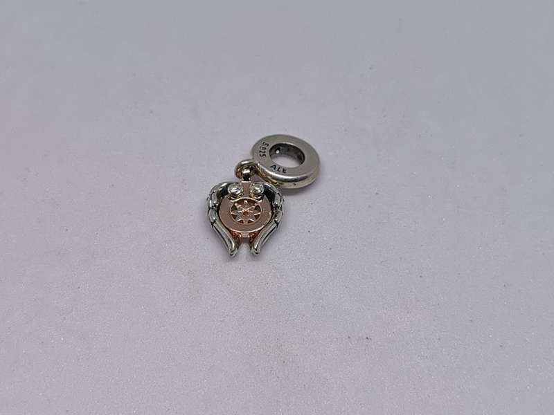Pandora Rose Gold Plated Movable Wings Heart Charm