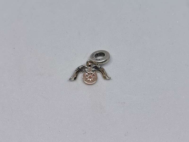 Pandora Rose Gold Plated Movable Wings Heart Charm