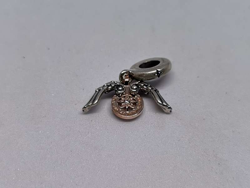 Pandora Rose Gold Plated Movable Wings Heart Charm