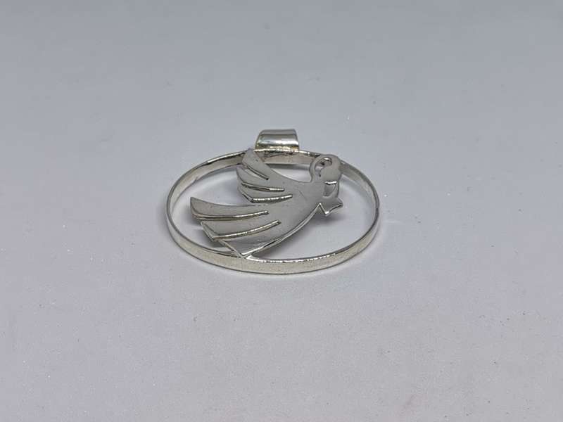 Stunning Silver Angel Pendant
