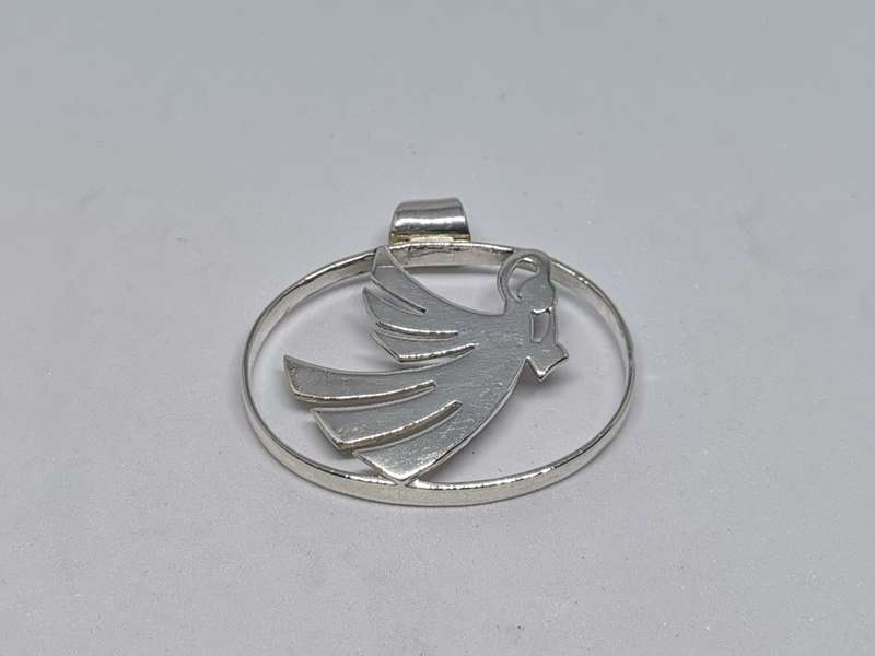 Stunning Silver Angel Pendant