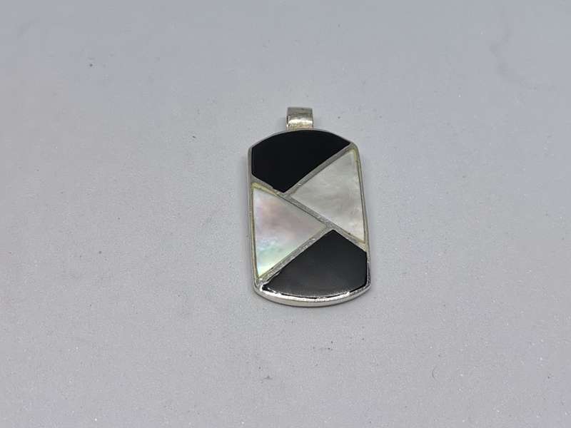 Silver Multi-Gemstone Pendant