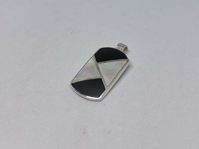 Silver Multi-Gemstone Pendant