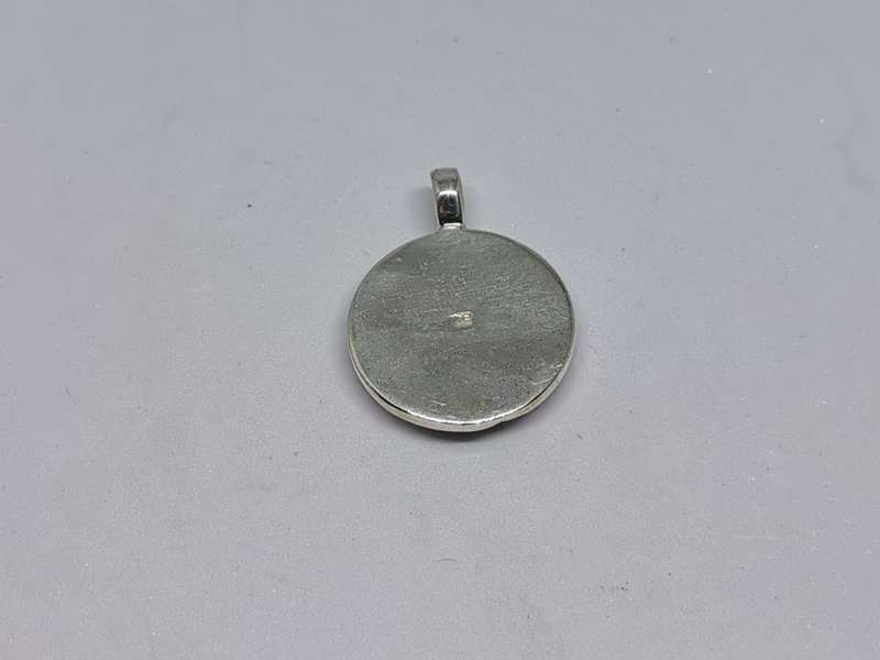 Silver Labradorite and Abalone Pendant