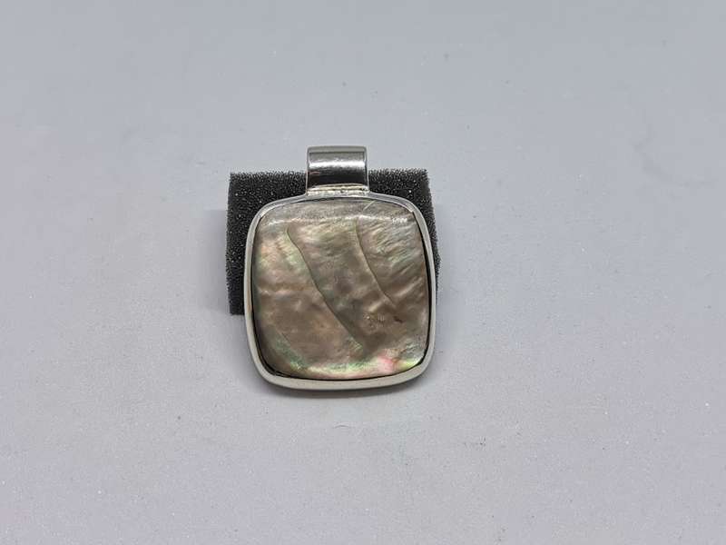 Silver Abalone Pendant