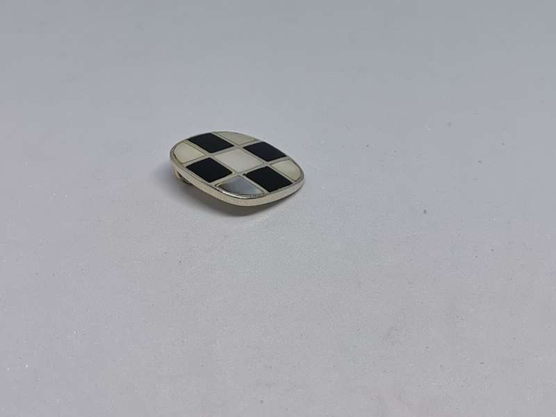 Silver Onyx and Pearl Pendant