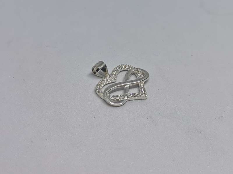 Silver Infinity Heart Pendant