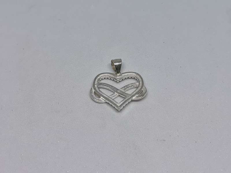 Silver Infinity Heart Pendant