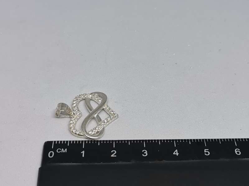 Silver Infinity Heart Pendant