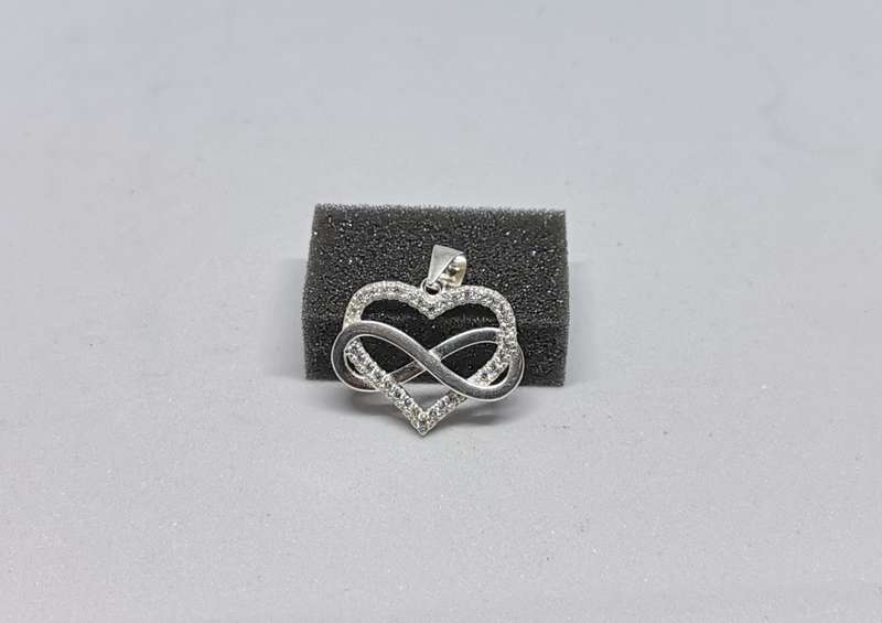 Silver Infinity Heart Pendant