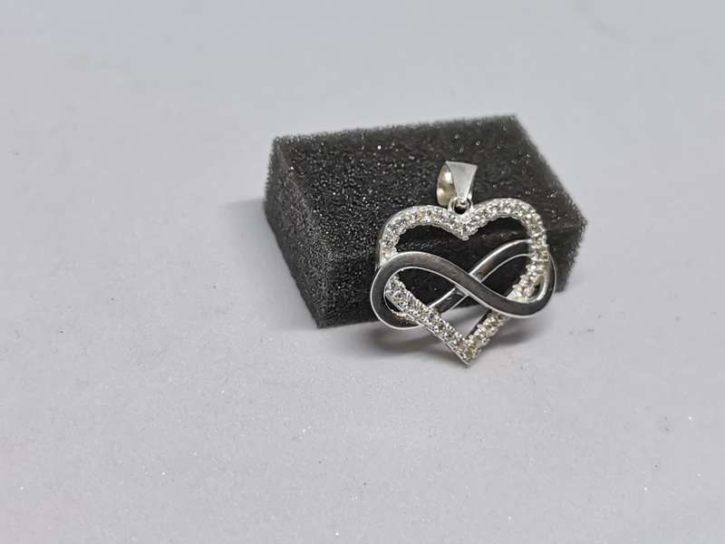 Silver Infinity Heart Pendant