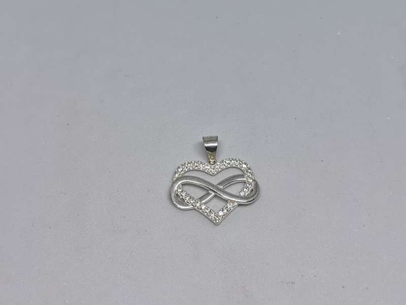 Silver Infinity Heart Pendant