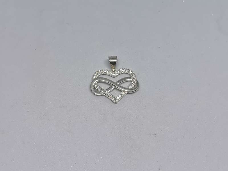 Silver Infinity Heart Pendant