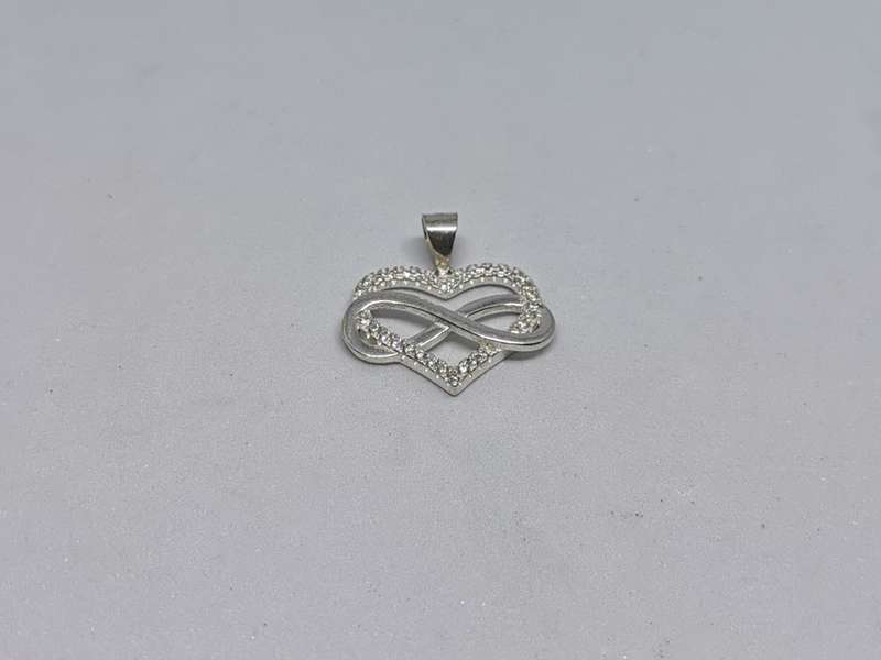Silver Infinity Heart Pendant