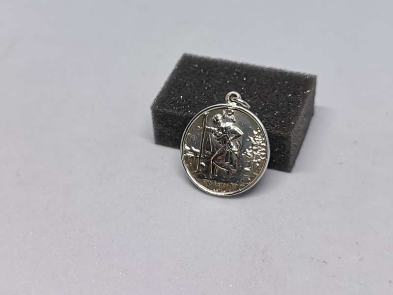 Silver St. Christopher Pendant