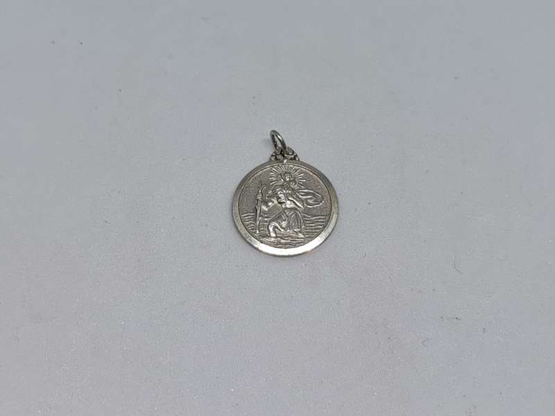 Silver St Christopher Pendant