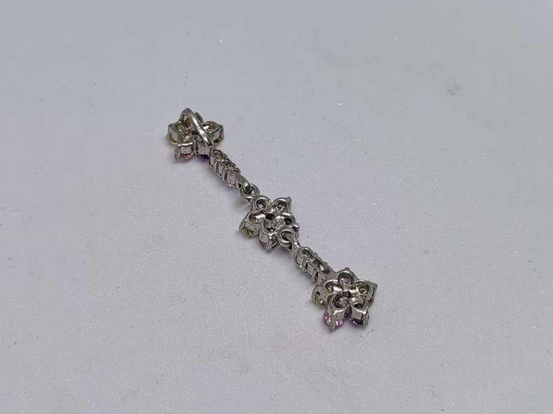 Silver Dangling Flower Pendant