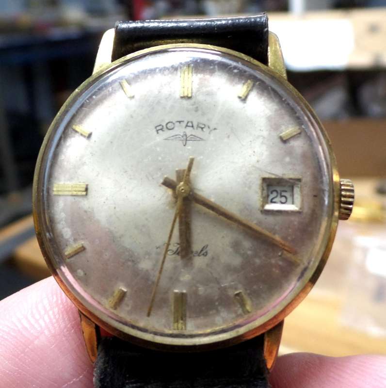 *R1 Auction* ROTARY 17 Jewels manual wind gents watch - For Restoration/Spares